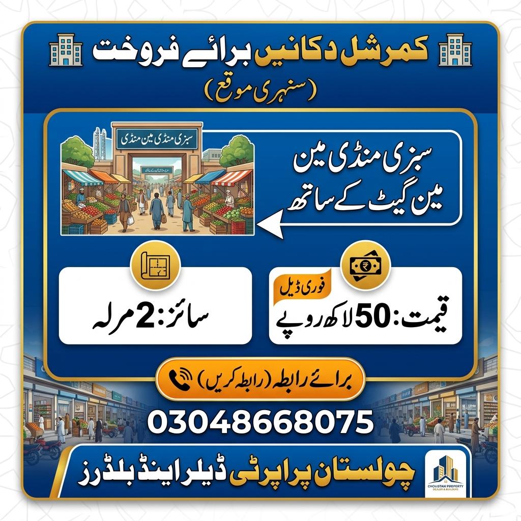 2 Marla Commercial Shops